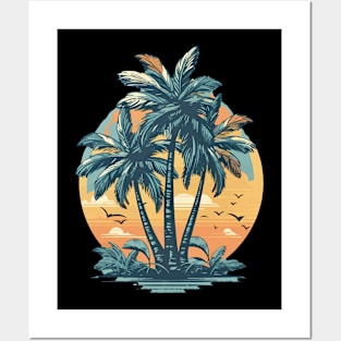 Palm tree Tropical state of mind Posters and Art